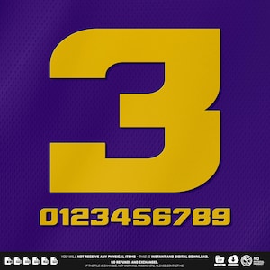 LSU Tig3rs Number Vector (Ai, Eps, SVG), PDF, And Image (Jpg, Png)