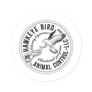 Hawkeye Round Stickers, Indoor\Outdoor