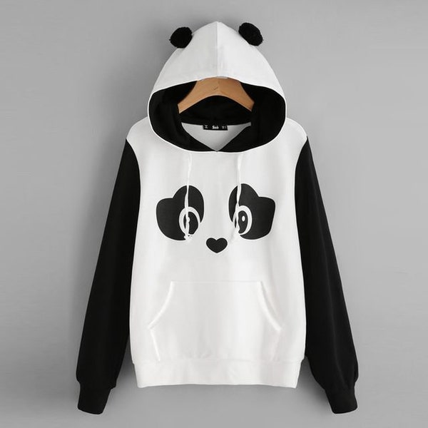 Bamboo Panda Pattern Print Men Pullover Hoodie