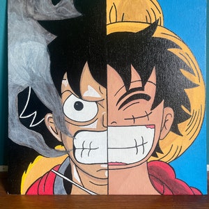 2 Piece Anime One Piece Luffy Zoro New Wanocountry Kaido HD Poster Cartoon  Manga Canvas Painting Wall Pictures for Living Room Wall Decoration Boy  Gift--Unframed