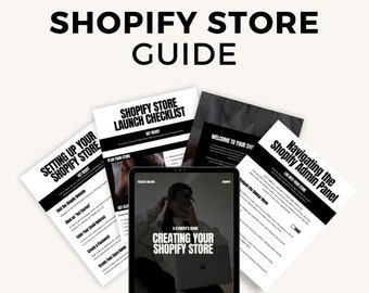 Shopify Ebook Guide, Shopify Store Checklist, Shopify Business Planner, Shopify Online Selling Guide, Shopify Setup Guide,Online Store Guide