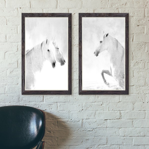 Camargue Horse - Equestrian Travel Print