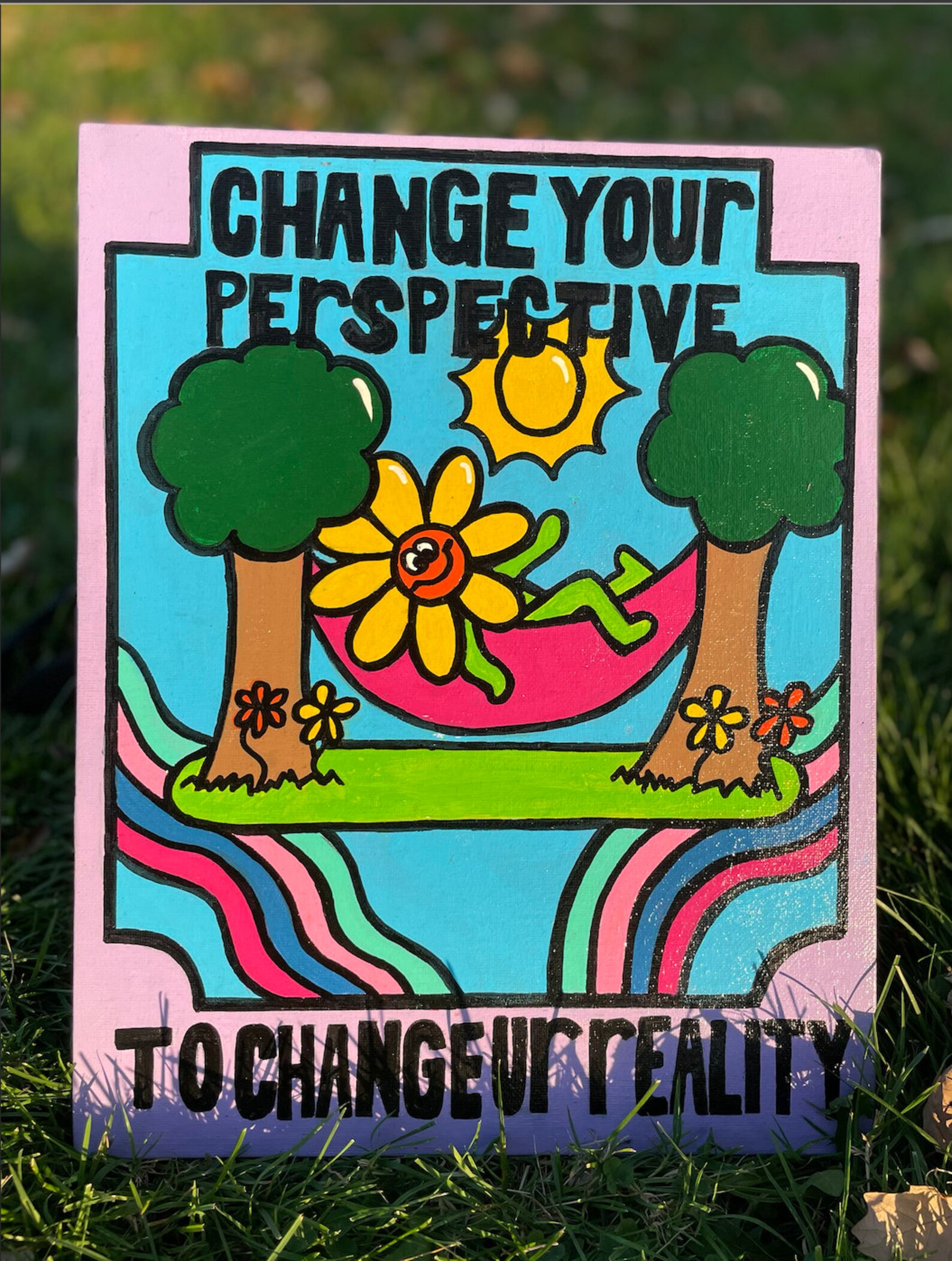 Change Your Perspective to Change Ur Reality Art Canvas Etsy