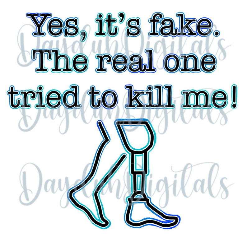 Funny Amputee PNG - Etsy