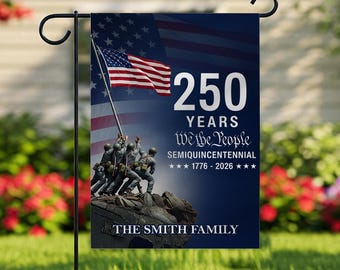 Personalized America 250th Anniversary Flag, Celebrate Our 250th Anniversary Garden Flag, America’s 250th Anniversary Semiquincentennial