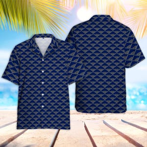 B-2 Spirit Bomber Pattern Hawaiian Shirt,  The Bomber Style Hawaiian Shirt, Short Sleeve Shirt, Christmas Gifts For Husband, Boyfriends