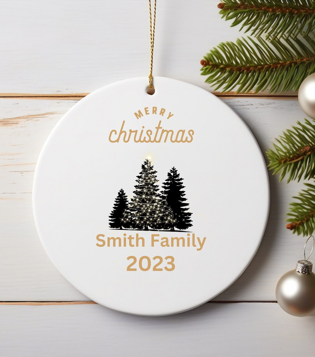 Christmas Together Ornament Personalized Family Christmas Etsy