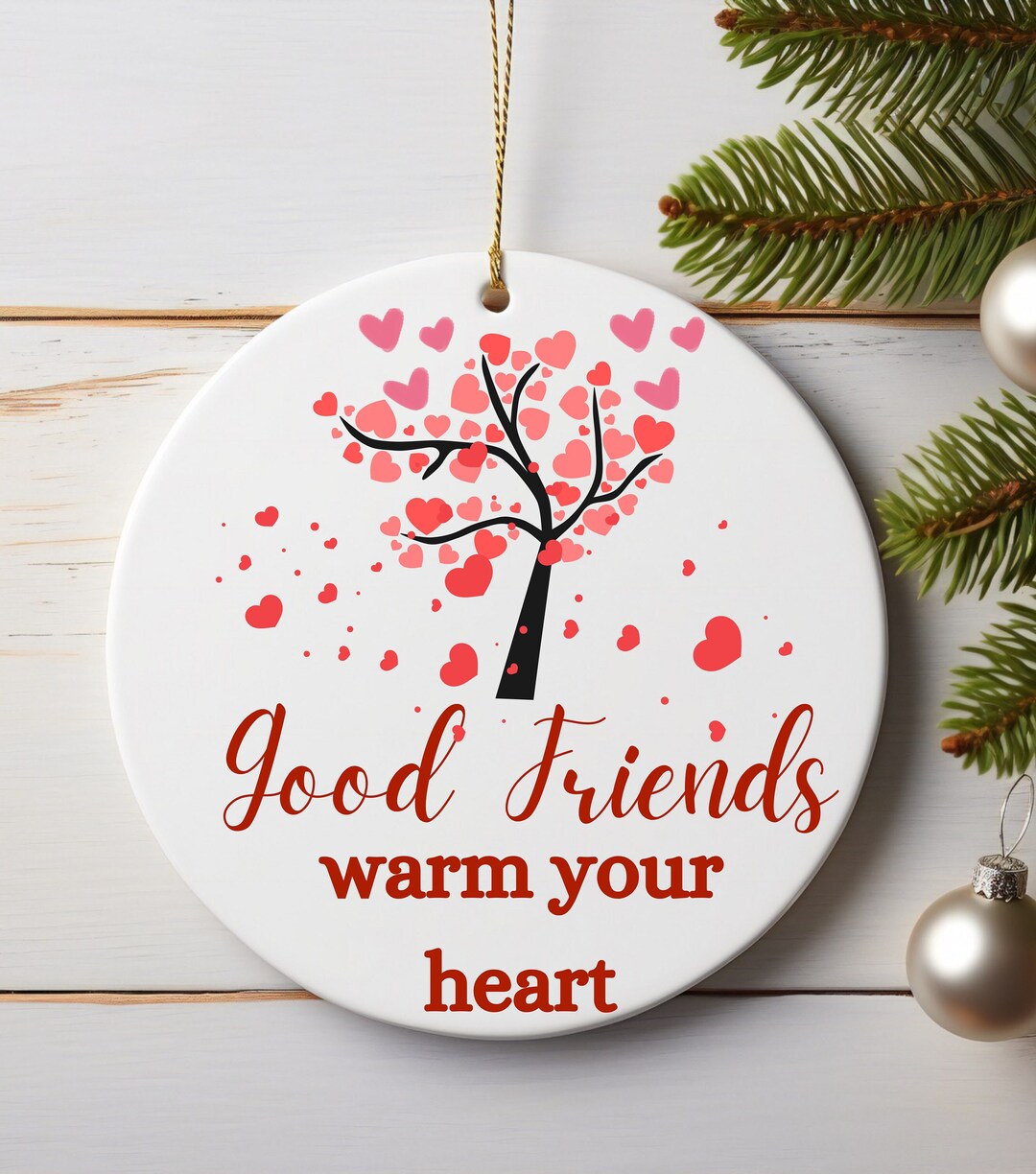 Best Friend Christmas Ornament Decor Gift Friendship Gift Best Friend