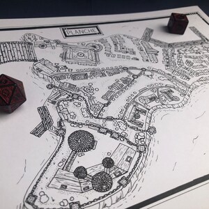 Fantasiekaart - Planche-stad