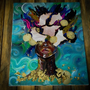 Abstract Woman Painting
