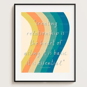 DIGITAL DOWNLOAD | Printable Trendy Theatre Classroom Michael Shurtleff Poster