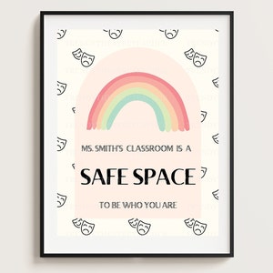 DIGITAL DOWNLOAD | Safe Space Theatre Classroom Poster