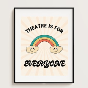 DIGITAL DOWNLOAD | Theatre is for Everyone Retro Classroom Poster