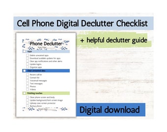 Cell Phone Declutter and Organization Checklist - Streamline Your Digital Life!