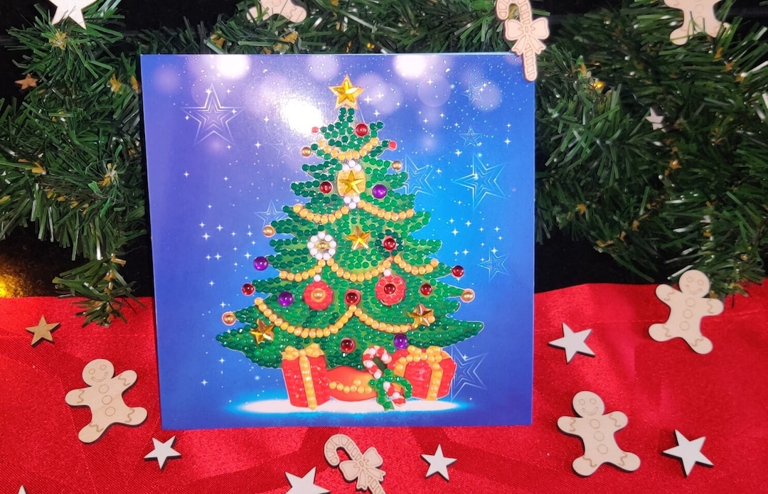 Diamond Painting Christmas Cards Etsy