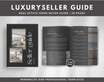 Luxury Seller Pre-Listing Presentation, Real Estate Template, Real Estate Marketing, Seller Guide, Canva, Real Estate, Pre-Listing Packet