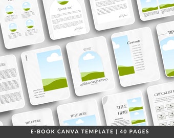 Canva ebook template, real estate ebook template, digital ebook template, Minimalist magazine template, Lead magnet template