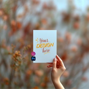 Card Mockup ⎪Hand Mensch Einladung⎪Digitale Datei⎪Sofort Download⎪weiße Karte⎪Smart Object Photoshop + PNG+JPG⎪Grußkarte⎪ Mock up⎪5x7 Karte