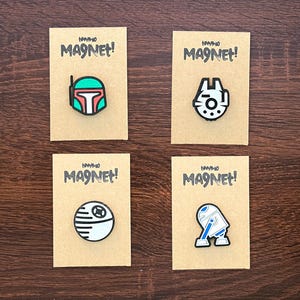 Star Wars - Inspired Laser Cut Wood Magnets