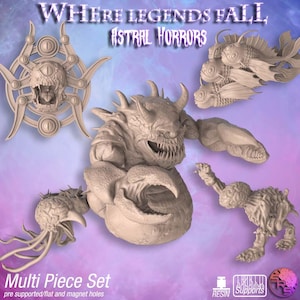 Astral Horrors Encounter Pack – Resin Miniatures Set | Eldritch Monsters for RPGs & Wargames