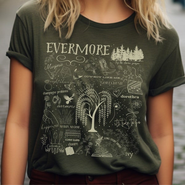 Evermore Album Song Titles Shirt, Evermore Merch, Evermore Shirt, TS Shirt, TS merch, Evermore Shirt, Willow, Evermore Album Shirt