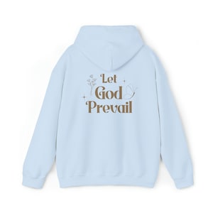LDS &quot;Let God Prevail&quot; Hoodie, Christian Hoodie, Aesthetic Christian Hoodie, LDS Missionary Gifts, LDS Quote Sweater, Christian Sweater