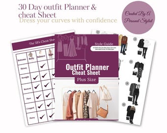 Outfit Planner & Body Shape Cheat Sheet!