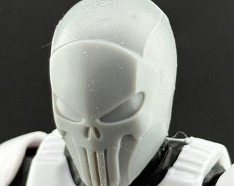 Punisher Mask Custom Action Figure Head