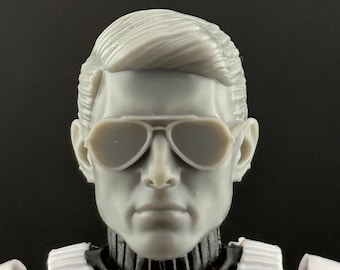 Maverick Custom Head Sculpt for Action Figures