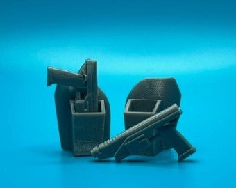 Mandalorian Thigh Holsters & Blasters 1:12 Scale