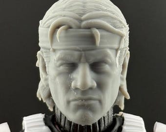 Hunter Custom Clone Action Figure Head