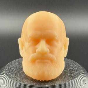 Bald w/Beard Clone Head Sculpt for Action Figures