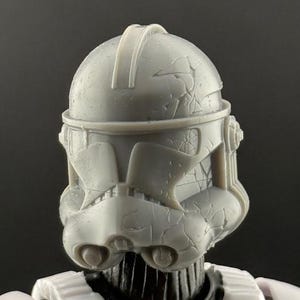 Damaged Clone Trooper Custom Action Figure Helmet