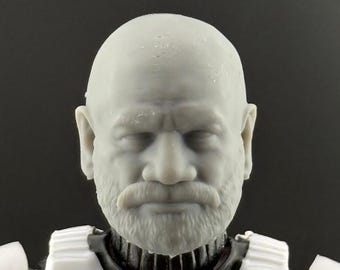 Old Rex custom Clone Action Figure Head