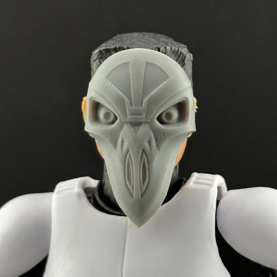 スターウォーズ　６インチ 11thブラザー　インクイジター　カスタム 11th Brother Inquisitor Mask Custom Action Figure Accessory - Etsy UK