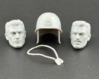 Sgt. Rock Custom Head Sculpt for Action Figures
