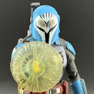 Mando Energy Shield Custom Action Figure Accessory Yellow