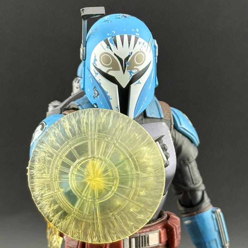 Mando Energy Shield Custom Action Figure Accessory Yellow