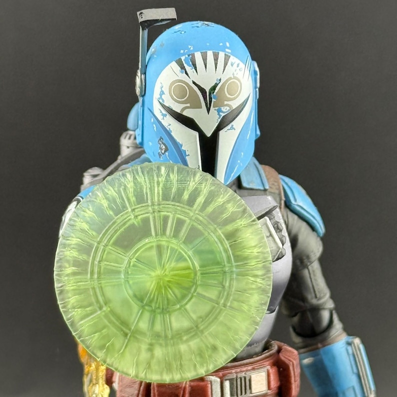 Mando Energy Shield Custom Action Figure Accessory Green