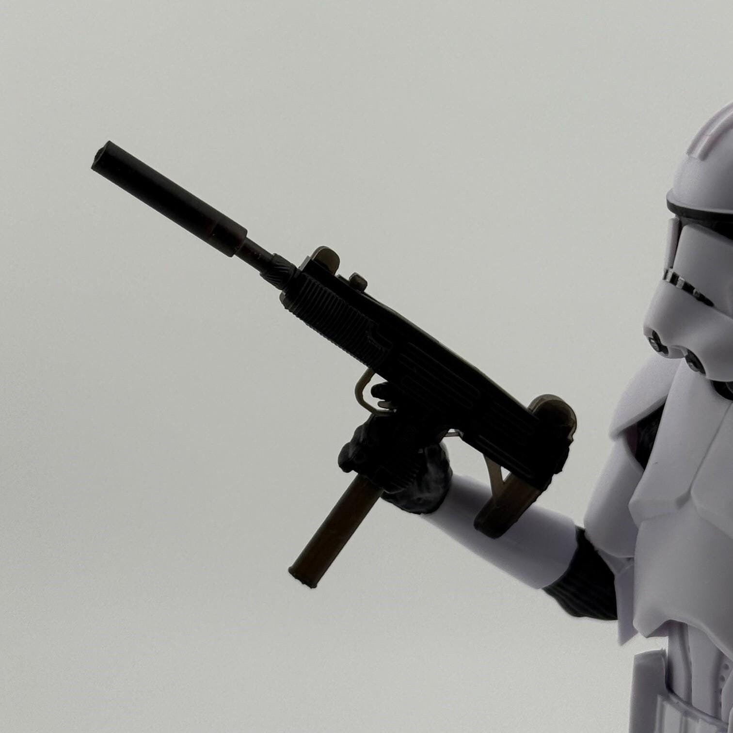Action Figure UZI W/mag and Silencer - Etsy