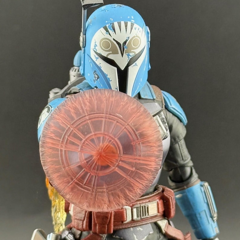Mando Energy Shield Custom Action Figure Accessory Red