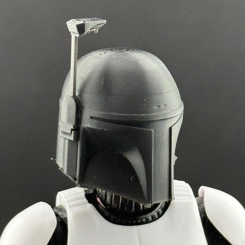 Basic Mando Helmet Accessory for Action Figures immagine 3