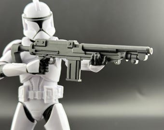 Steel Vanguard Rifle Custom Action Figure Accessory