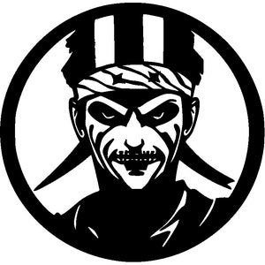 Man Face halloween scary SVG DXF EPS Laser Cutting File