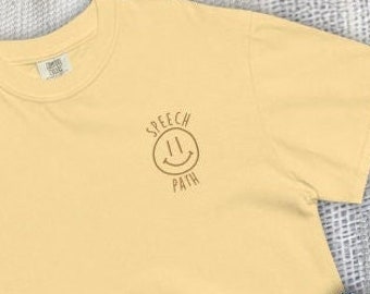 Besticktes Speech Path T-shirt - Butter
