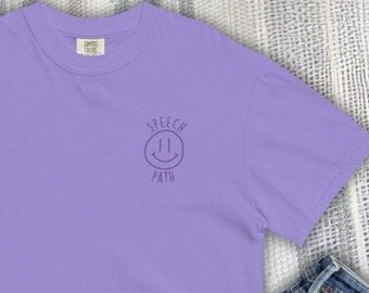 Violet Besticktes Speech Path T-shirt