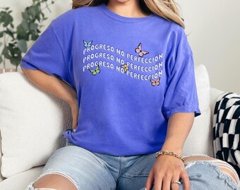 Camiseta Borboleta Unissex (Espanhol) - Progreso No Perfeccion