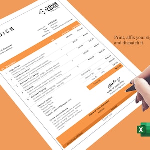 Simple Invoice Template  | Invoice Template | Invoice for small businesses | Professional Invoice | Excel and Google Sheet Invoice Template