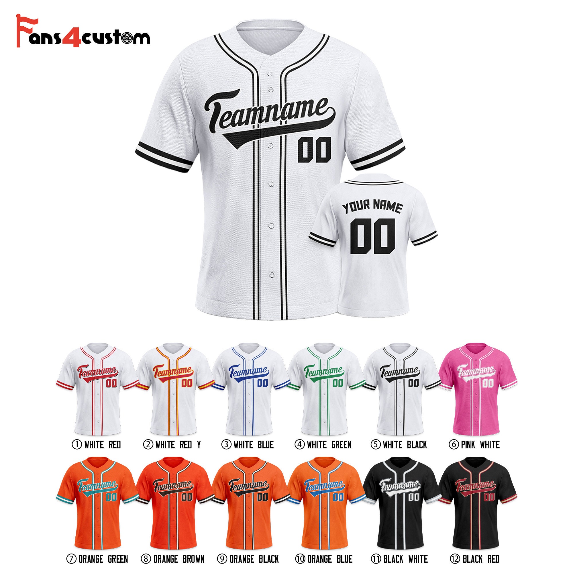 Personalizza la sublimazione della maglia da baseball da baseball  personalizzata Uniforme sportiva per uomo Donne Adulti e giovani