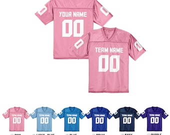 Custom Football Jersey,Pink Football Jersey,Gift for Mom,Football Jersey Personalized Name&Number,Football Shirt for Men Women Youth Kid Mom